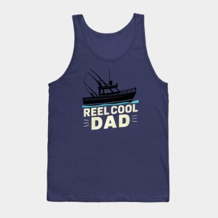 Reel Cool Dad Fishing Dad Tank Top